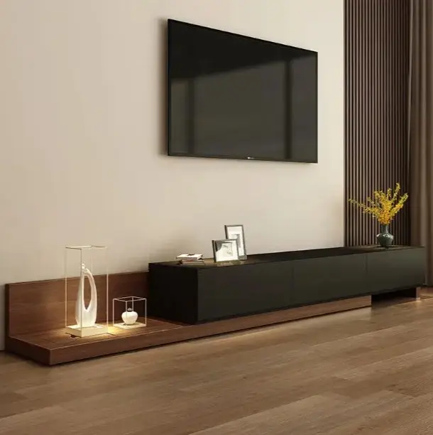 Raymond Contemporary Marble Top TV Console - Luxurious & Multi-Functional Cabinet for Modern Homes - Image 1