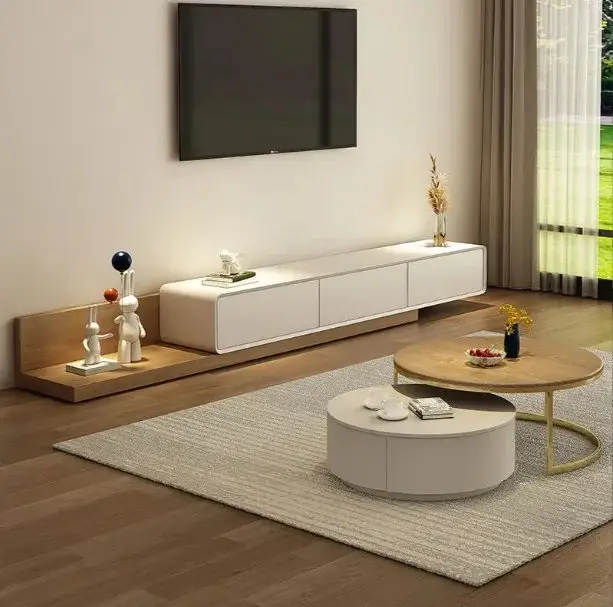 Raymond Contemporary Marble Top TV Console - Luxurious & Multi-Functional Cabinet for Modern Homes - Image 10