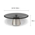 Tassel Stunning Glass Coffee Table Set - Gold Stainless Steel Base for Modern Living Spaces - Image 4