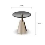 Tassel Stunning Glass Coffee Table Set - Gold Stainless Steel Base for Modern Living Spaces - Image 5