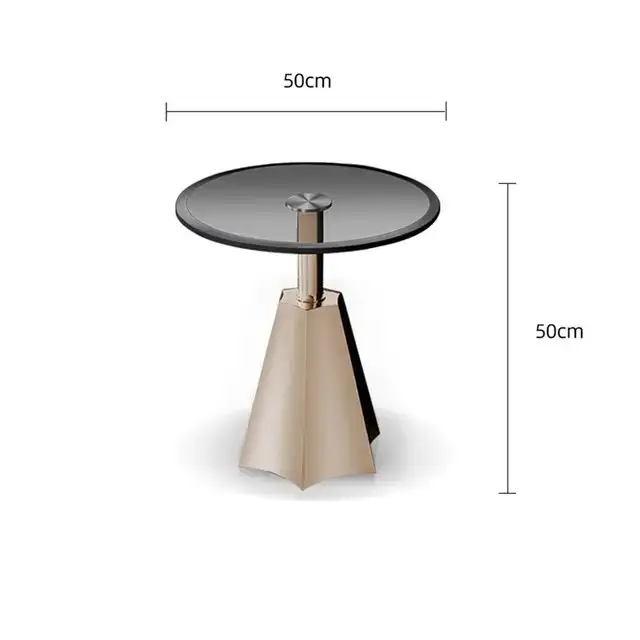Tassel Stunning Glass Coffee Table Set - Gold Stainless Steel Base for Modern Living Spaces - Image 5
