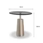 Tassel Stunning Glass Coffee Table Set - Gold Stainless Steel Base for Modern Living Spaces - Image 6