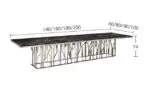 Elevate Your Dining Room with the Astral Dining Table - A Symbol of Luxury and Contemporary Design - Image 3