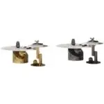 Nouvel Gold and Marble Coffee Table Elegant Living Room | Stainless Steel Gold Base Centerpiece - Image 4