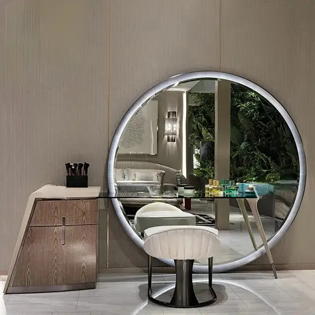 SleekSpace Modern White Dresser with Glass Top and Leather Finish - Perfect Blend of Style and Functionality - Image 2