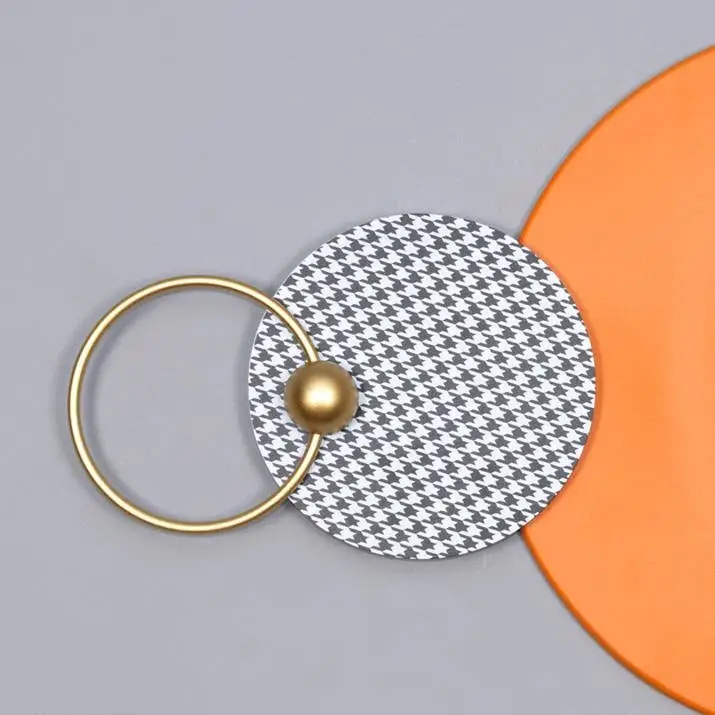 Sleek Horizon Contemporary Metal Wall Clock in Striking Orange and Gold - Image 4