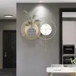 Elegant Timekeeper: Contemporary Beige, White, and Gold Wall Clock - Enhance Your Home Decor - Image 5