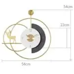 The Decorvilla Timekeeper: Contemporary Beige, White, and Gold Wall Clock - Enhance Your Home Decor - Image 5