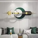 Radiant Horizon Contemporary Metal Wall decor with Illuminated Green Metal Artwork - Image 5