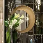 Korian Luxurious Gold Metal Frame Wall Mirror - Contemporary Home Decor Accent - Image 2