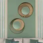 Korian Luxurious Gold Metal Frame Wall Mirror - Contemporary Home Decor Accent - Image 3