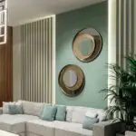 Korian Luxurious Gold Metal Frame Wall Mirror - Contemporary Home Decor Accent - Image 5