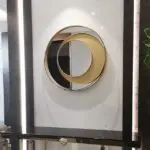 Korian Luxurious Gold Metal Frame Wall Mirror - Contemporary Home Decor Accent - Image 4