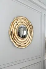 Windsor Luxurious Gold Circular Metal Frame Wall Mirror – A Modern Decor Masterpiece - Image 4