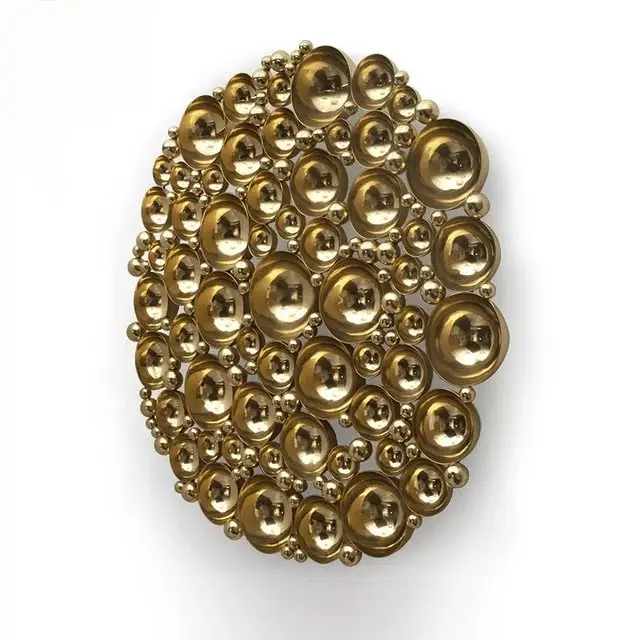 Lexus Luxurious Gold Metal Frame Wall Decor - Elegant Reflective Decor - Image 2