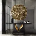 Lexus Luxurious Gold Metal Frame Wall Decor - Elegant Reflective Decor - Image 6