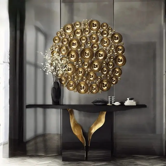Lexus Luxurious Gold Metal Frame Wall Decor - Elegant Reflective Decor - Image 6