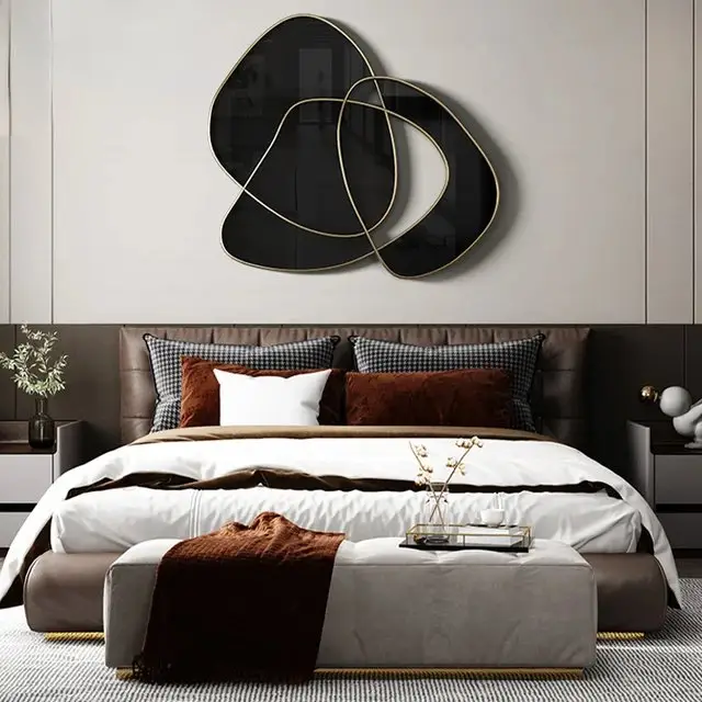 Coral Luxurious Gold Metal Frame Wall Mirror - Elegant hotel lobby Decor - Image 6