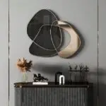 Coral Luxurious Gold Metal Frame Wall Mirror - Elegant hotel lobby Decor - Image 2