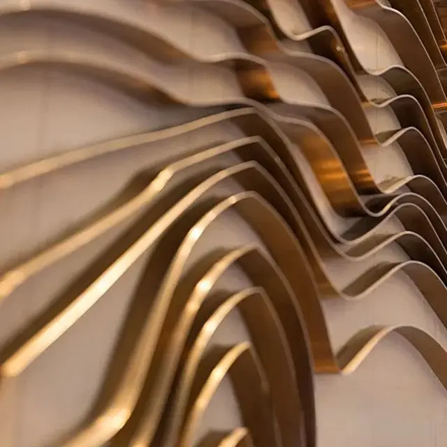 Ritz Luxurious Gold Metal Frame Wall Art - Elegant hotel lobby | Enhance Your Space with Modern Elegance - Image 2