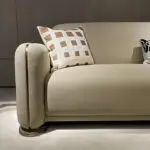 Panecea Luxurious Suede leather Sofa: Elegant 5-Seater Living Room Set - Image 5