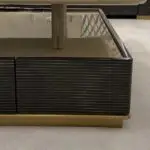Pluto Luxe Modern Style Italian Marble Top and Gold Finish Coffee Table - Image 6