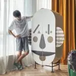 Celestial Kids Storage Cabinet with Stainless Steel Legs - A Chic Addition to Kids room - Image 4