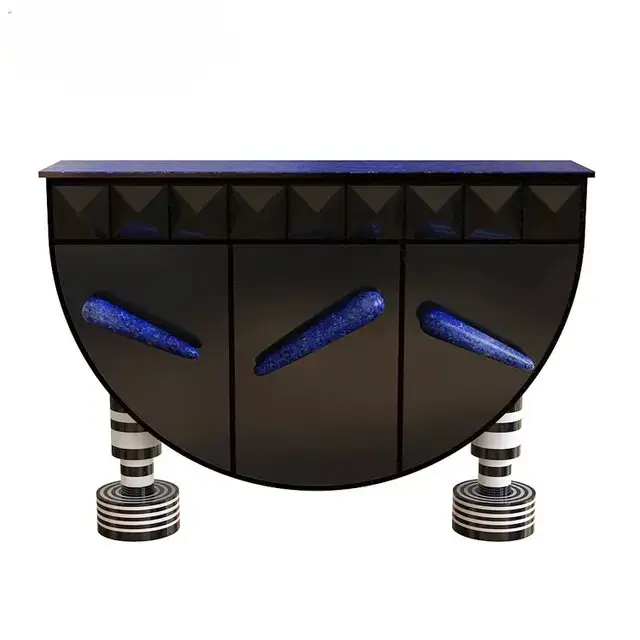 Chicago dreams Tribal Artwork Console Table With Marble Top - Image 5