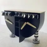 Chicago dreams Tribal Artwork Console Table With Marble Top - Image 3