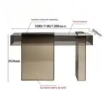 Sawanna Gold Legs Acrylic top Console Table - Image 4