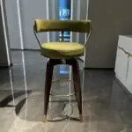 Zullu Sheesham Wood Bar Chair | Bar Stool | Cafe Designer Chair - Image 3