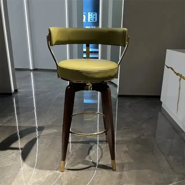 Zullu Sheesham Wood Bar Chair | Bar Stool | Cafe Designer Chair - Image 3