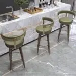 Zullu Sheesham Wood Bar Chair | Bar Stool | Cafe Designer Chair - Image 6