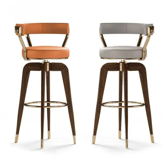 Zullu Sheesham Wood Bar Chair | Bar Stool | Cafe Designer Chair - Image 7