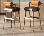 Harbor Sheesham Wood Bar Chair | Bar Stool | Cafe Designer Chair - Image 4