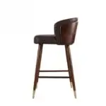 Herald Sheesham Wood Bar Chair | Bar Stool | Cafe Designer Chair - Image 2