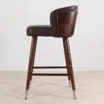 Herald Sheesham Wood Bar Chair | Bar Stool | Cafe Designer Chair - Image 4