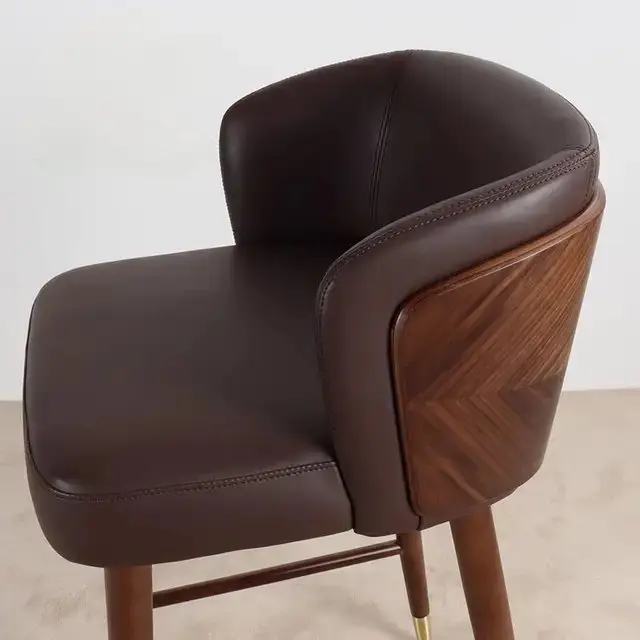 Herald Sheesham Wood Bar Chair | Bar Stool | Cafe Designer Chair - Image 5
