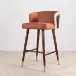 Herald Sheesham Wood Bar Chair | Bar Stool | Cafe Designer Chair