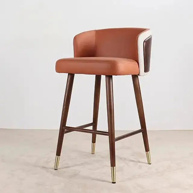 Herald Sheesham Wood Bar Chair | Bar Stool | Cafe Designer Chair - Image 1