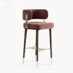 Janet Sheesham Wood Bar Chair | Bar Stool | Cafe Designer Chair