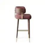 Janet Sheesham Wood Bar Chair | Bar Stool | Cafe Designer Chair - Image 4