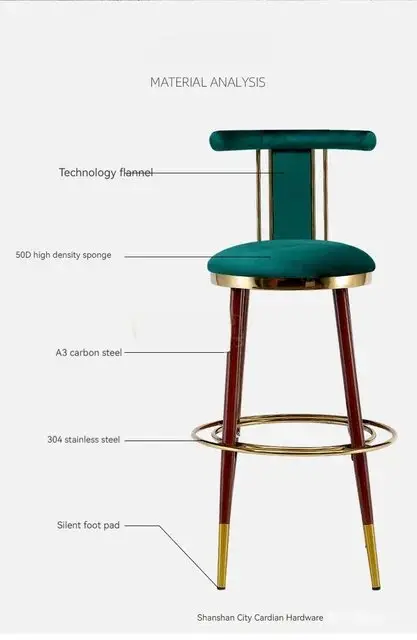 Admire Stainless Steel Bar Chair | Bar Stool | Cafe Designer Chair - Image 4