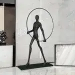 Satana Modern Black Man Floor Lamp - Image 6