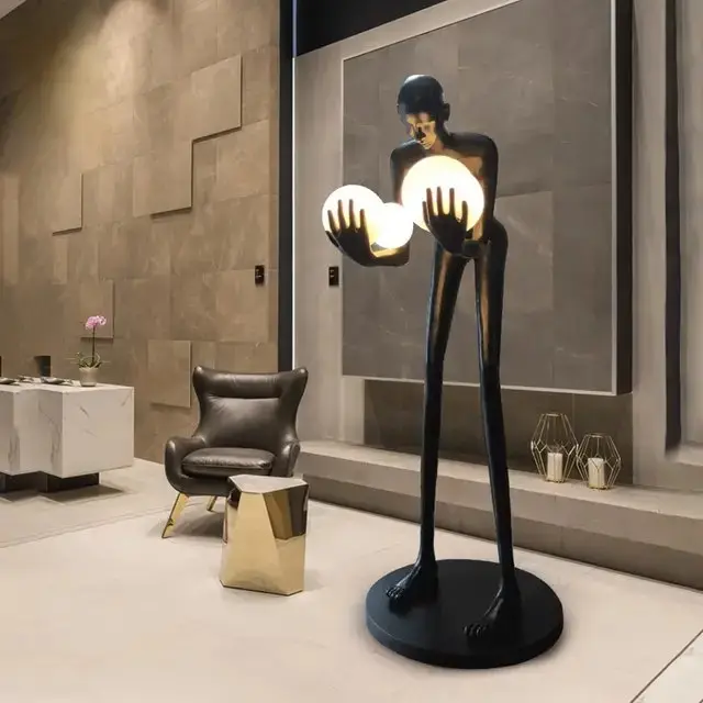 Hito Nordic Human Statue Floor Lamp - Image 3