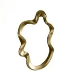 Asymmetrical Luxurious Elegant Gold Wall Mirror - Image 4