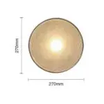 Retro Japanese Style Circle Wall Lamp, Round Striped Light Plate Led Wall Lamp - Image 6