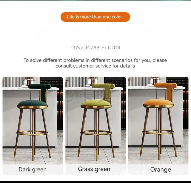 Admire Stainless Steel Bar Chair | Bar Stool | Cafe Designer Chair - Image 7