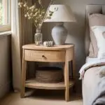 Gemini Sheesham wood Contemporary Bed Side Table Pair - Image 3