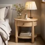 Gemini Sheesham wood Contemporary Bed Side Table Pair - Image 4